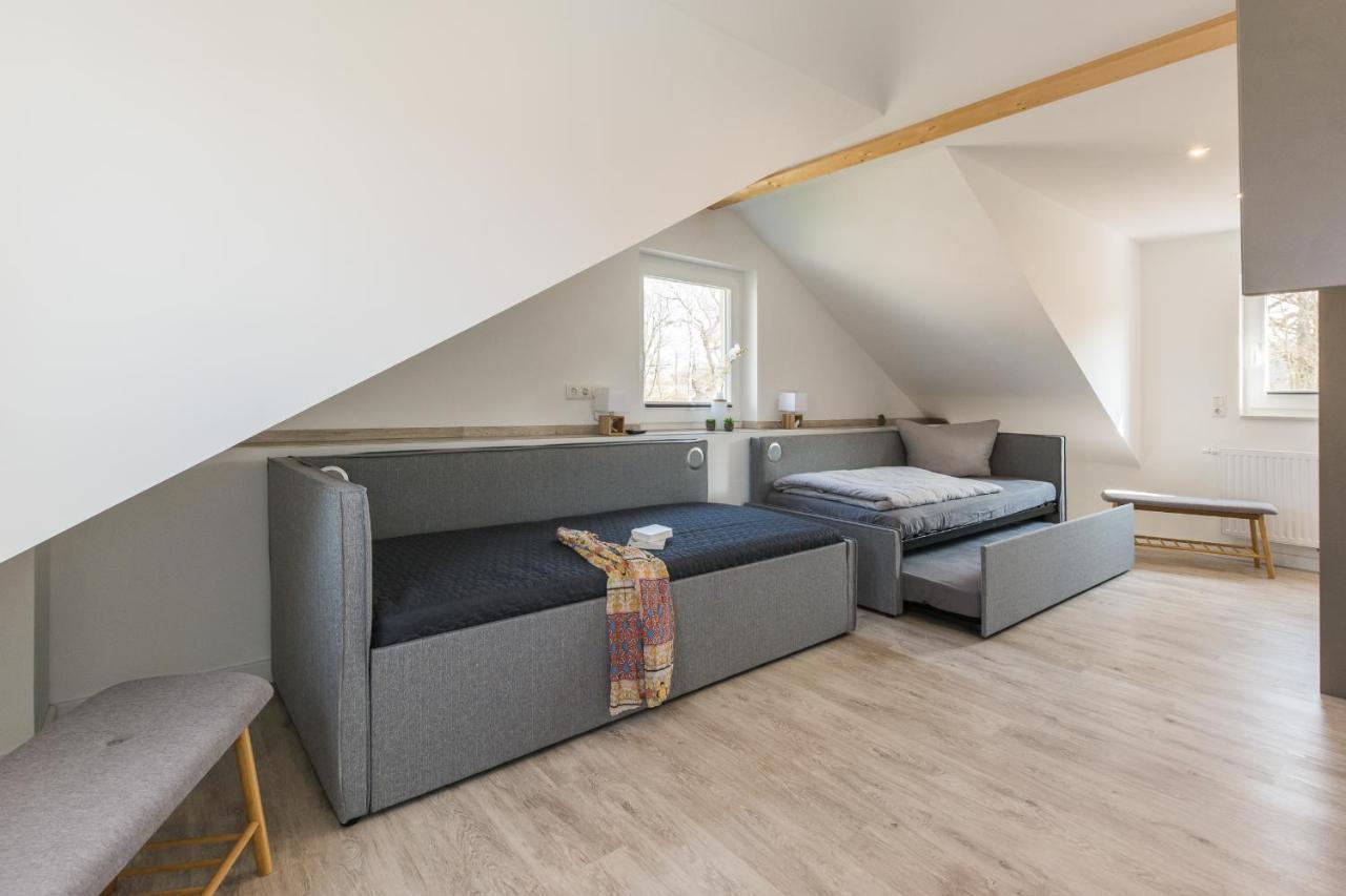 Ferienhaus für die ganze Familie - Kamin-Sauna-See Krakow am See Exterior foto